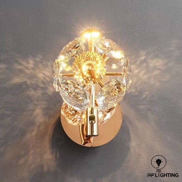 چراغ دیواری کریستالی مدل Bouquet