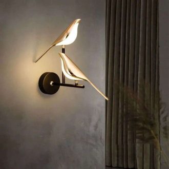 چراغ دیواری پرنده دوتایی مدل Bird