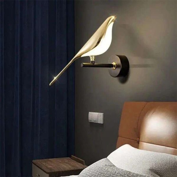 چراغ دیواری پرنده تکی مدل Bird