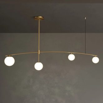 لوستر لاینر طلایی حباب دار Lava